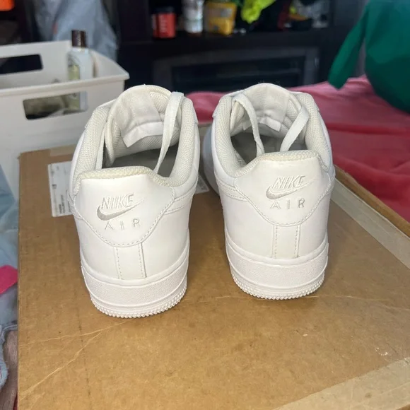 Nike Air Force 1 Low White Sneakers - Picture 4 of 8